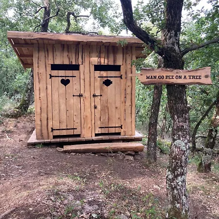 Chez Buddy - Cabane De Trappeur Peaugres Exterior foto